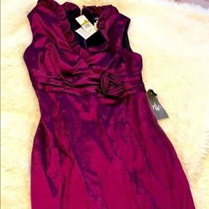 Rich purple cocktail dress